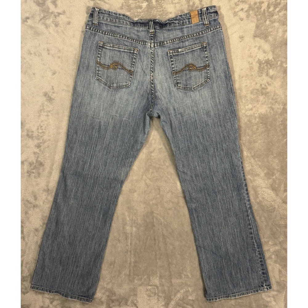 Maurices Jeans Juniors 11/12‎ Blue Taylor Bootcut Stretch Light Wash Whiskered